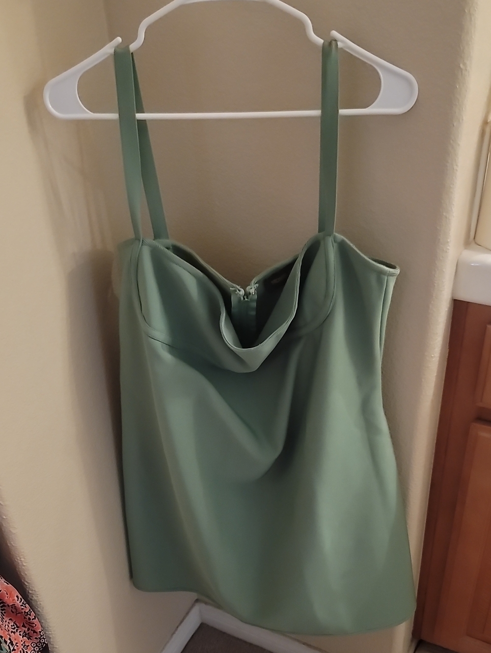 Sage Green Mini Dress